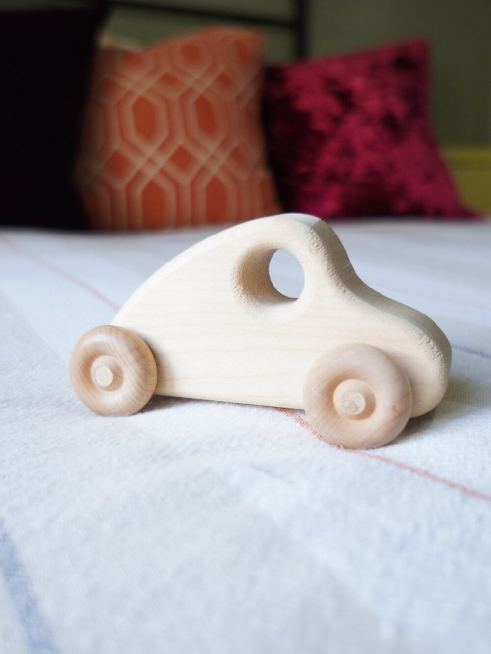waldorf inspired wooden children's car toy